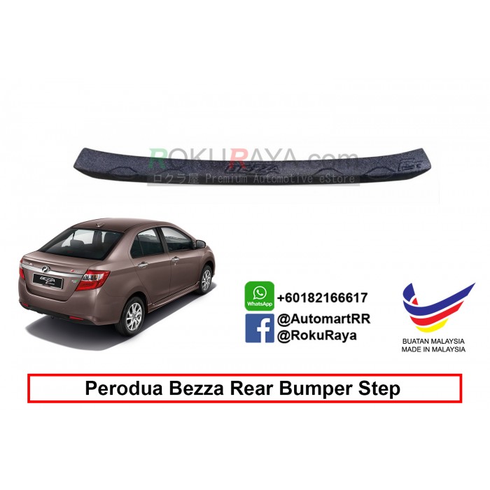 Perodua Bezza Custom Fit Original ABS Car Rear Bumper Step 